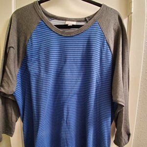 LLR 3xl Blue striped/gray Randy